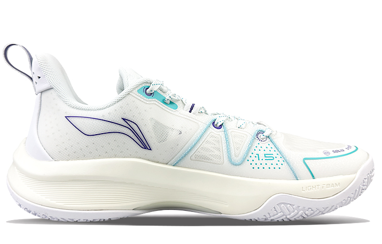 LiNing Speed Cushioning Anti-Slip And Wear-Resistant Rebound Low-Top Basketball Shoes Men's Purple Blue White купить в интернет-магазине Yoocart с быстрой доставкой по России.