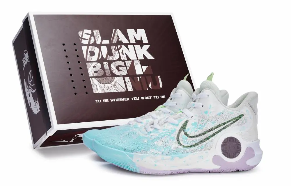 Nike KD Trey 5 IX Mid Top Vintage Basketball Shoes Unisex White Blue