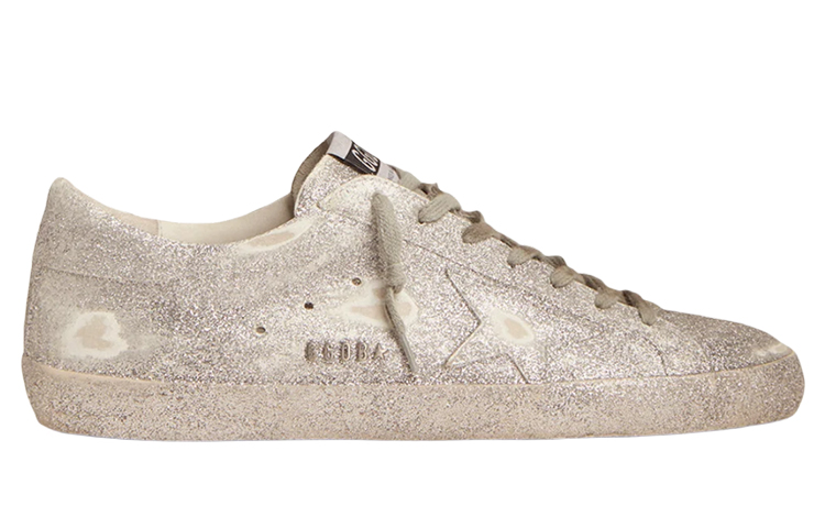 Golden Goose Super Star Low top Stylish Skateboarding Shoes Men's Silver