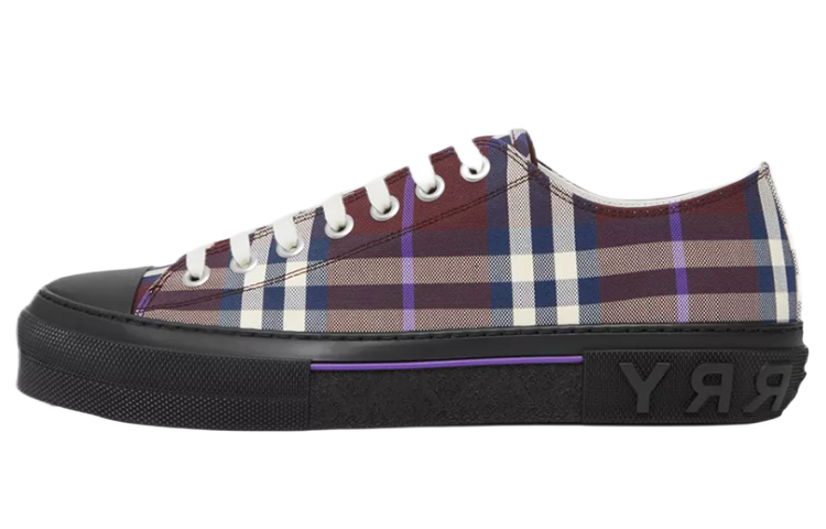 Burberry Vintage Check Low Top Sneaker Burgundy Check