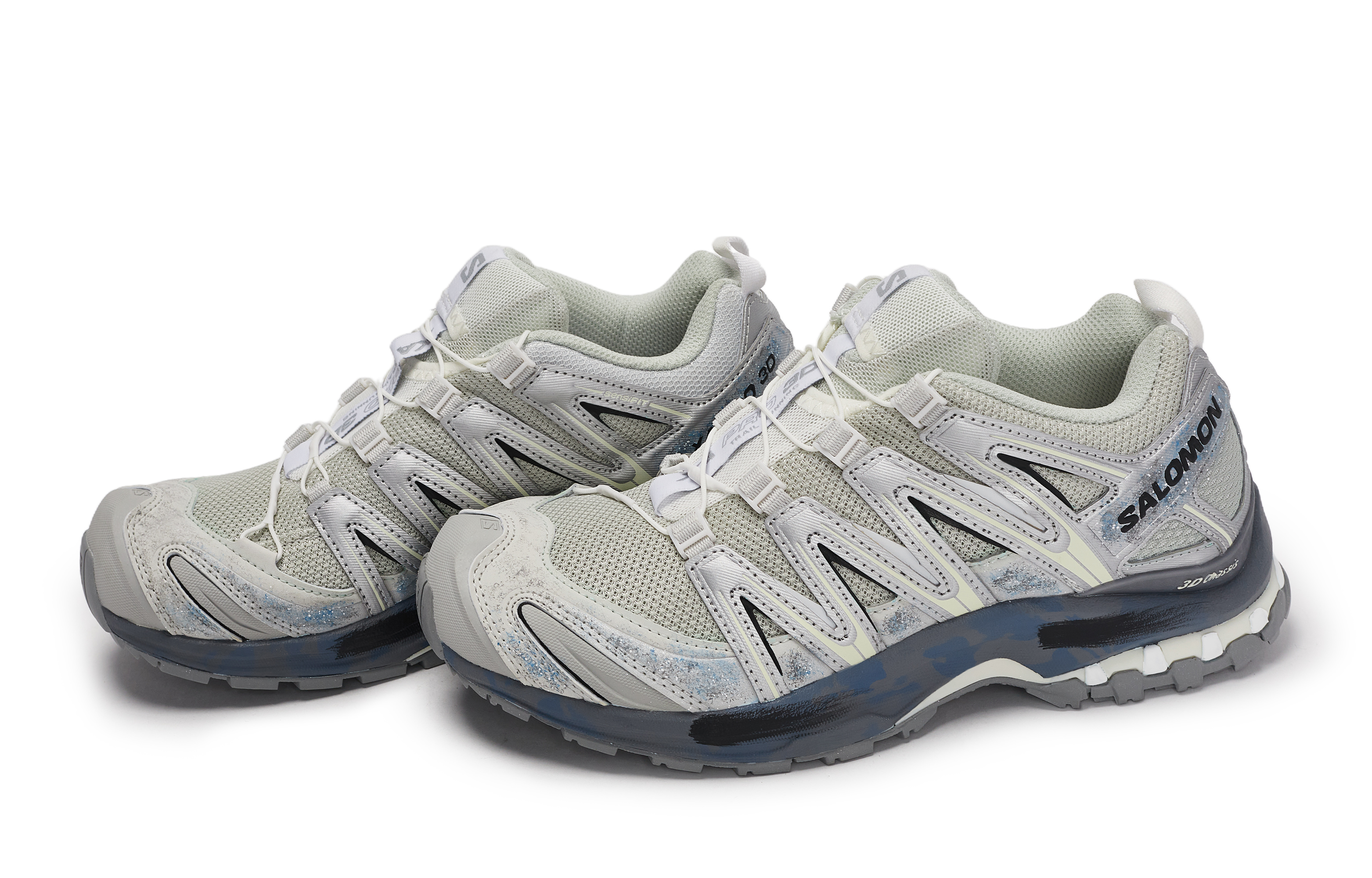 SALOMON XA PRO 3D Outdoor Shoes Unisex Low top Beige/Gray/Silver/Black/Blue купить в интернет-магазине Yoocart с быстрой доставкой по России.