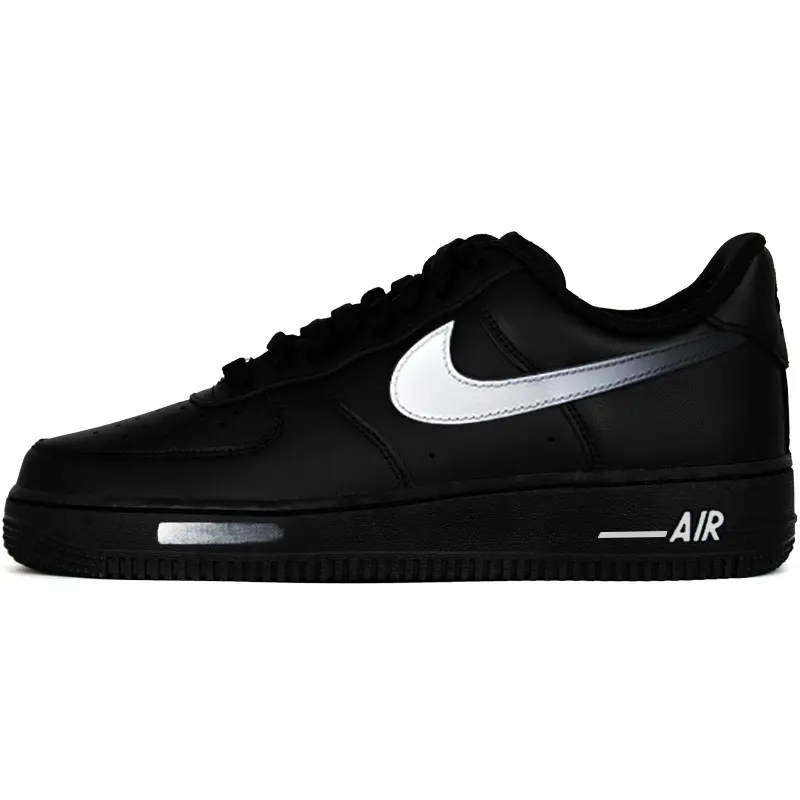 Nike Air Force 1 Witcher Abrasion Resistant Low top Skateboard Shoes Unisex Black White