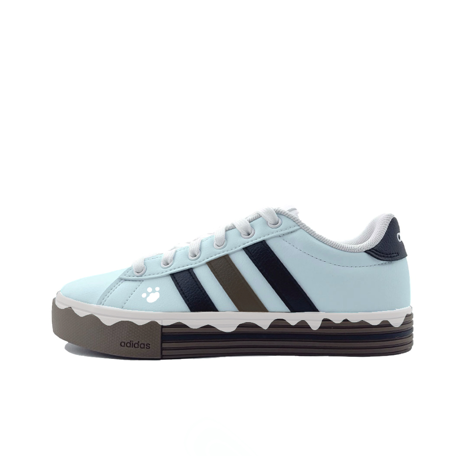 Adidas Daily 4.0 Abrasion Resistant Low Top Skateboard Shoes Unisex Blue
