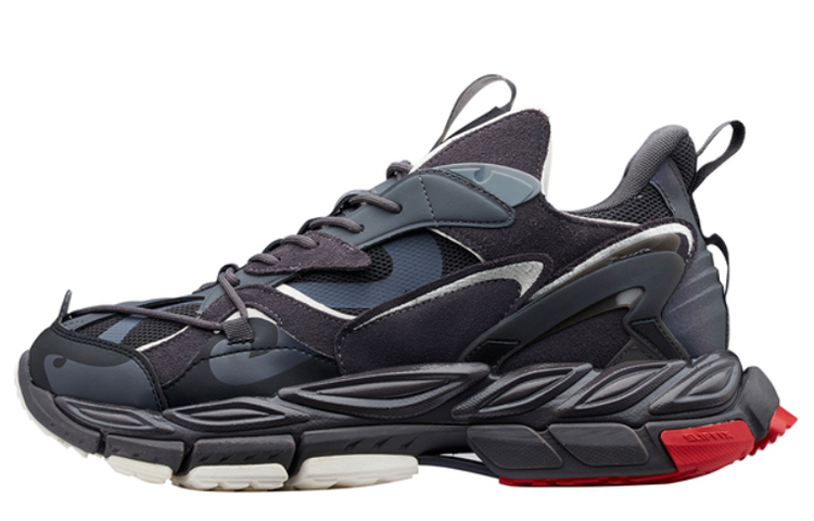 361° Low-Top Running Shoes Men's Black Gray