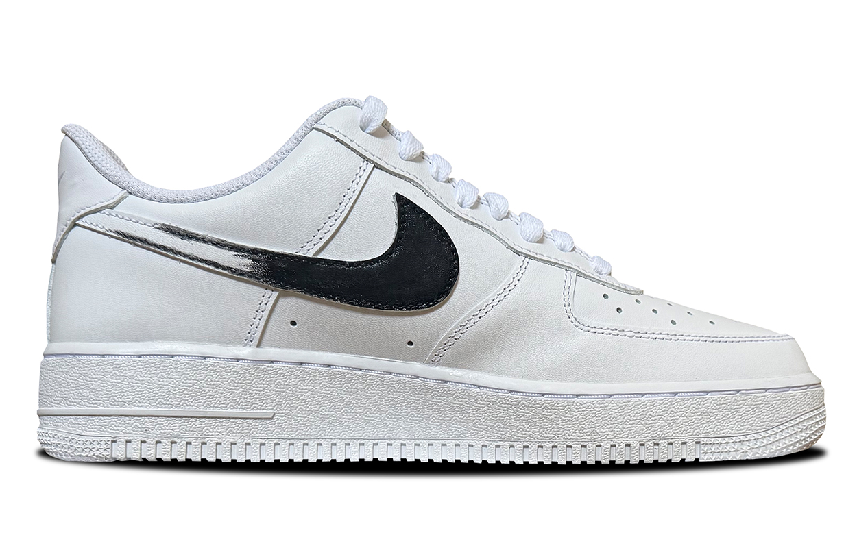 Nike Air Force 1 Balance Abrasion Resistant Slip Resistant Low top Skateboard Shoes Unisex Black White купить в интернет-магазине Yoocart с быстрой доставкой по России.