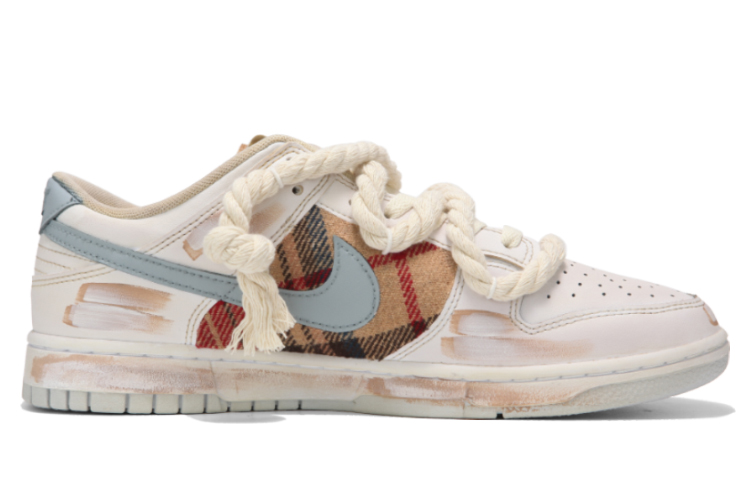 Nike Dunk Slip-Resistant Low-Top Skateboard Shoes Women's White Brown купить в интернет-магазине Yoocart с быстрой доставкой по России.