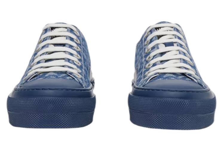Burberry Low Top Skateboard Shoes Women's Denim Blue купить в интернет-магазине Yoocart с быстрой доставкой по России.