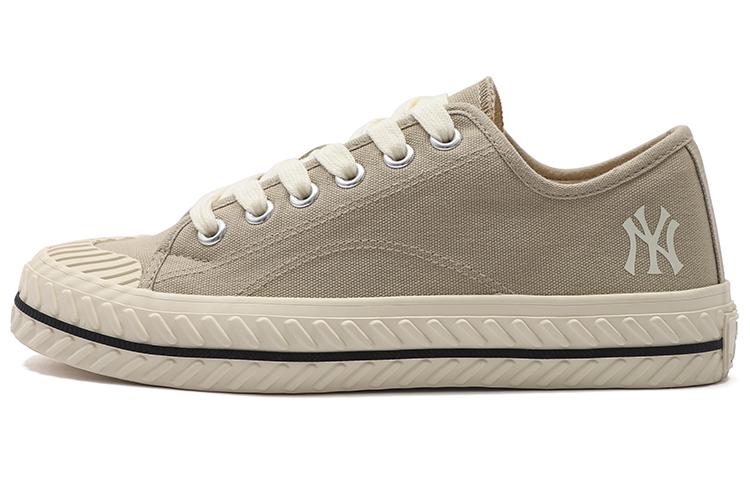 MLB Playball Playball Origin Wear-Resistant Low-Top Canvas Shoes Unisex Beige Yellow