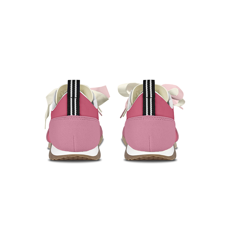 Adidas Neo VS JOG 2.0 Anti-Slip And Wear-Resistant Breathable Low-Top Casual Shoes Unisex Pink White