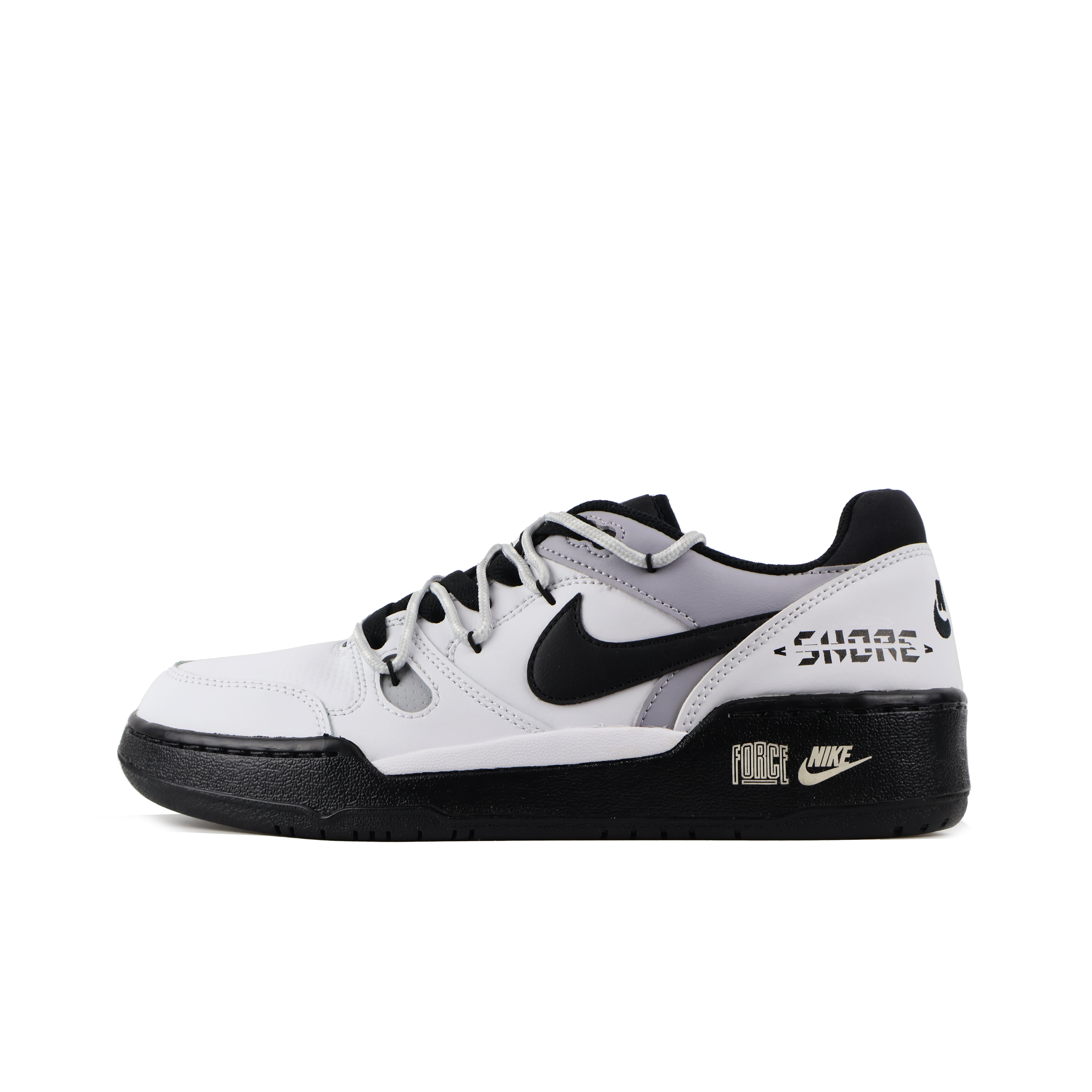 Nike Full Force Gravity Beyond Cushioning, Wear Resistant Low top Skateboard Shoes Men's Black Gray