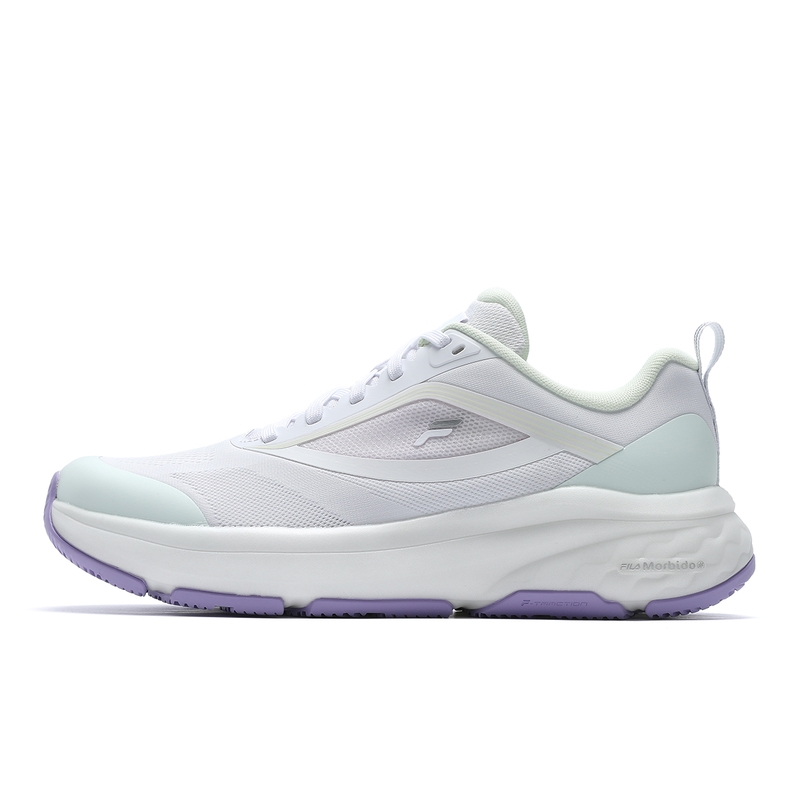 FILA NUVOLE 2 Anti-Slip And Wear-Resistant Breathable Low-Top Running Shoes Women's FILA White