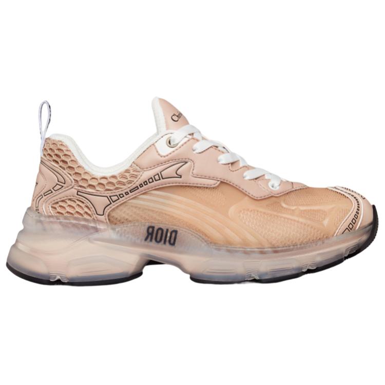 DIOR Vibe Monogram Low Top Sports Casual Shoes Women's Nude