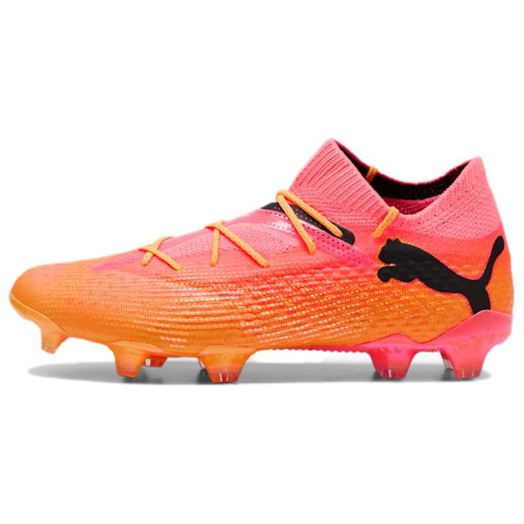 PUMA FUTURE 7 ULTIMATE Soccer Shoes Unisex Low-Top Orange Yellow