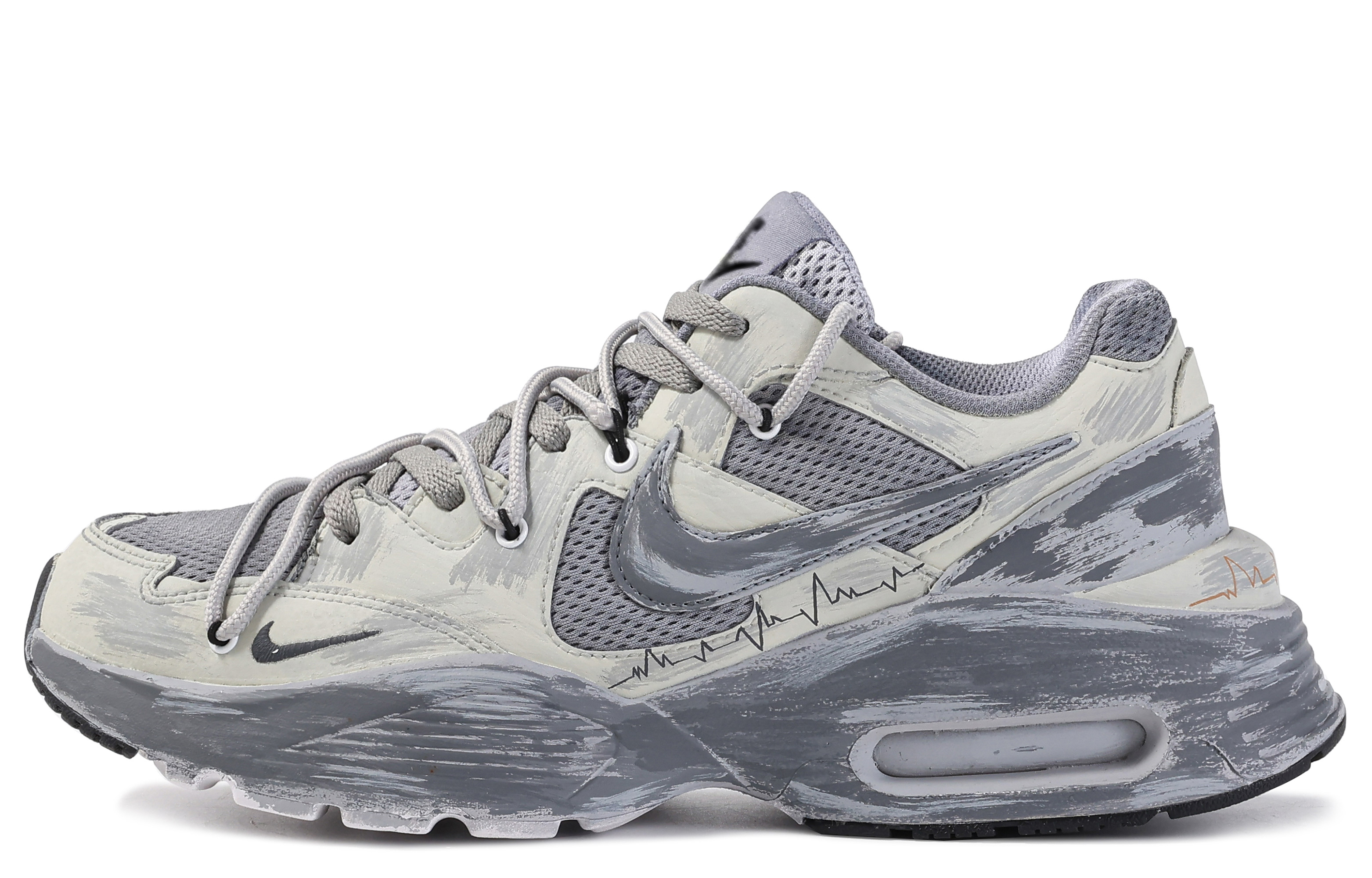 Nike Air Max Fusion Low Top Casual Running Shoes Women's Gray