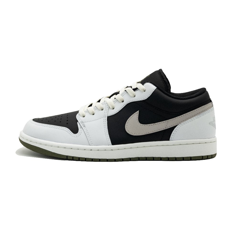 Jordan Air Jordan 1 Vintage Basketball Shoes Unisex Low Top Black/White/Gray