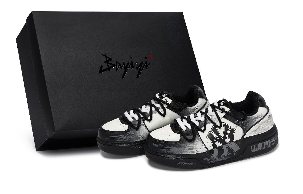 MLB Chunky Liner Skateboard Shoes Unisex Low top Black/White/Gray