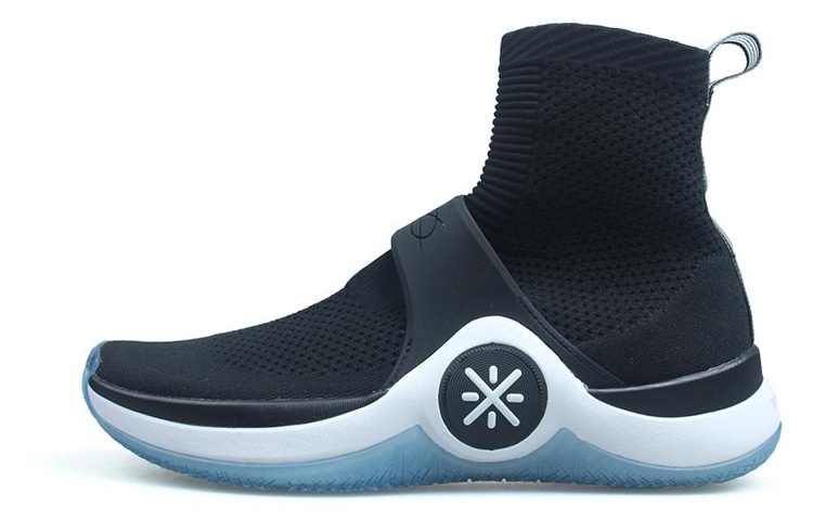 LiNing WOW 6 Way Of Wade 6 Abrasion Resistant Breathable High Top Basketball Shoes Men's Black White Blue