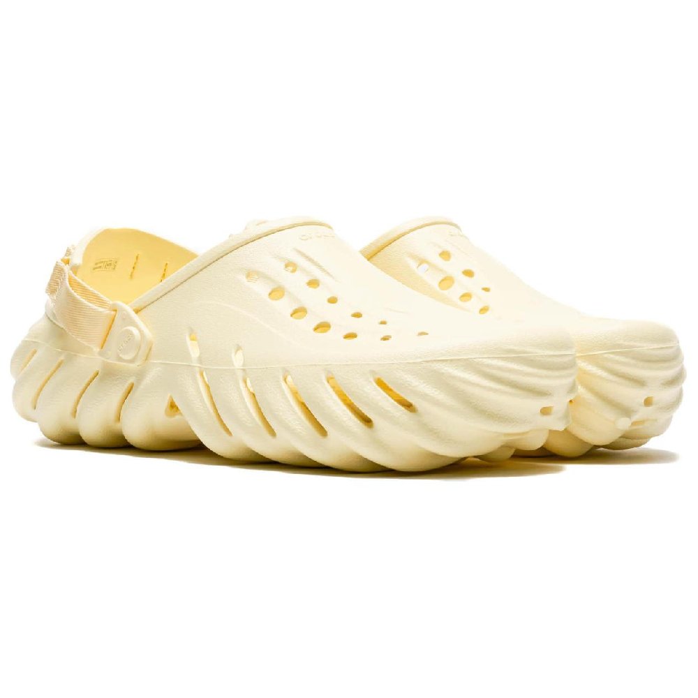 Crocs Echo Clogs Unisex Cream White
