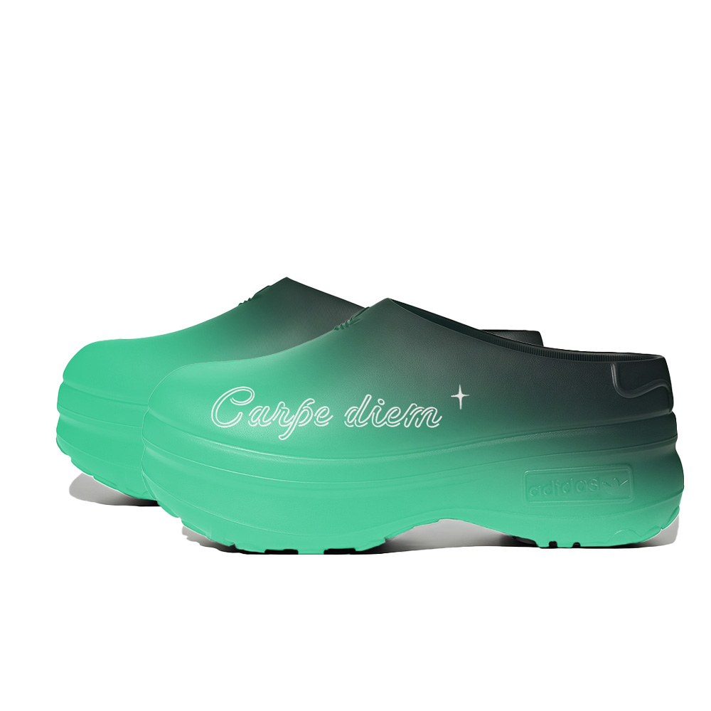 Adidas Originals AdiFOM Stan Smith Mule Slip Resistant Wrap toe Slippers Women's Green