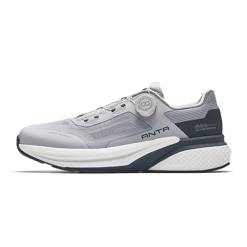 Anta Burning Training MAX Cushioning, Wear Resistant Low Top Training Shoes Men's Gray