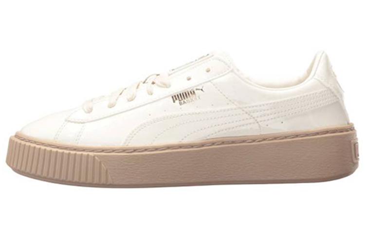 PUMA Basket Platform Patent Marshmallow 'White' Women's
