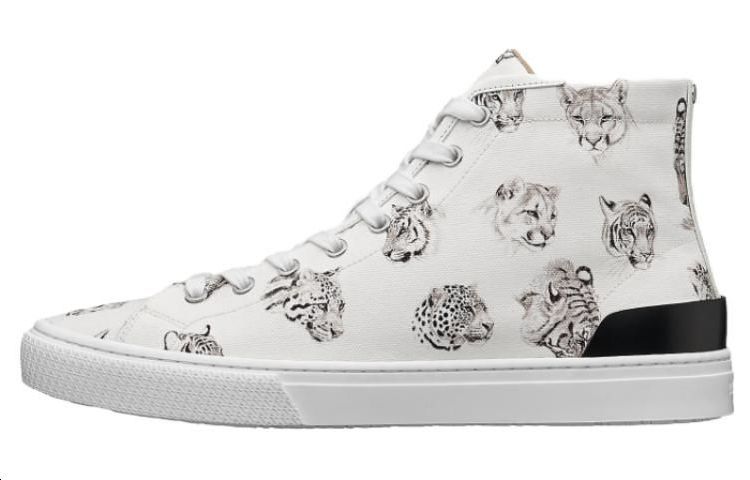 HERMES High Top Stylish Skateboarding Shoes Men's White