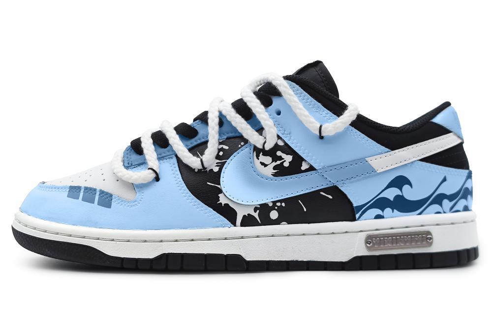 Nike Dunk Anti-Slip Wear-Resistant Low-Top Skateboard Shoes Men's Blue