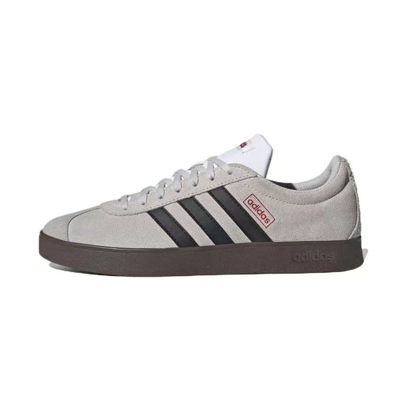 Adidas Neo VL Court Lifestyle Rainbow Butterfly Slip Resistant Low Top Skateboard Shoes Unisex Pink White