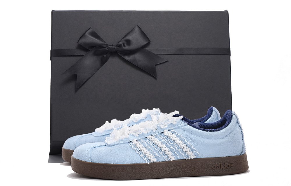 Adidas Originals SUPERSTAR Coverage Abrasion Resistant Low Top Skateboard Shoes Unisex Sky Blue