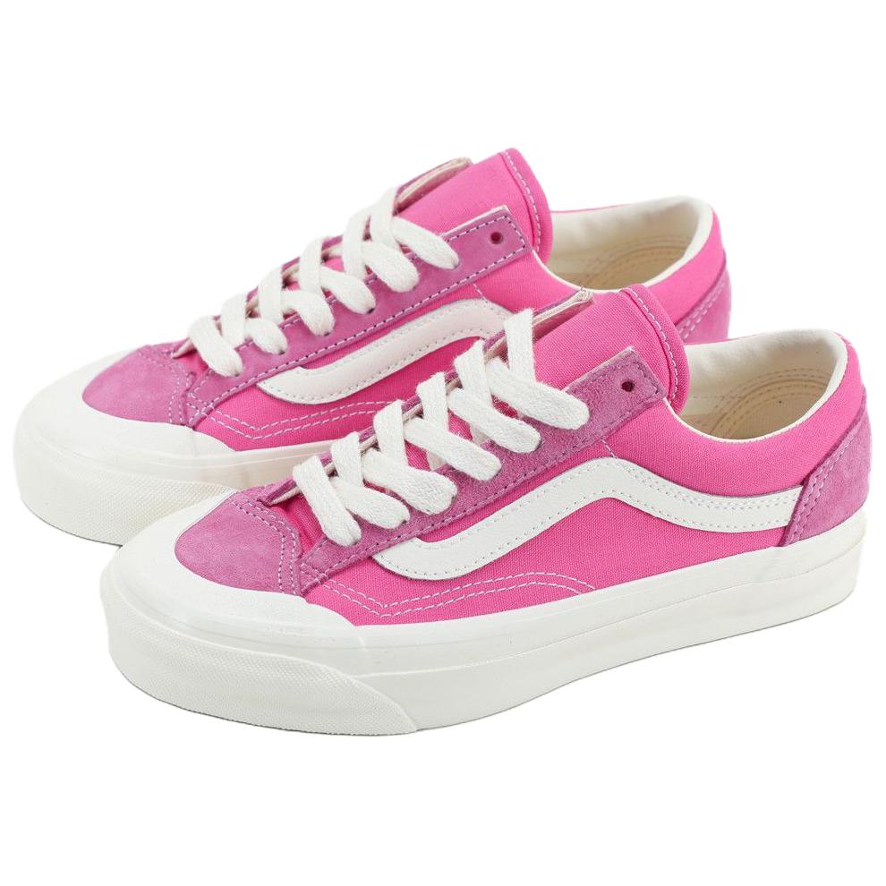 Vans Old Skool Reissue 136 Anti Slip Wear Resistant Low Top Skateboard Shoes Unisex Pink