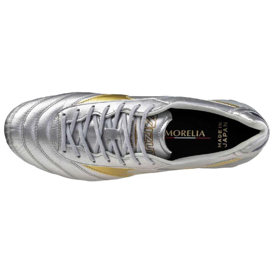 Mizuno Morelia DNA JAPAN Anti Slip Wear Resistant Soccer Shoes Unisex Silver