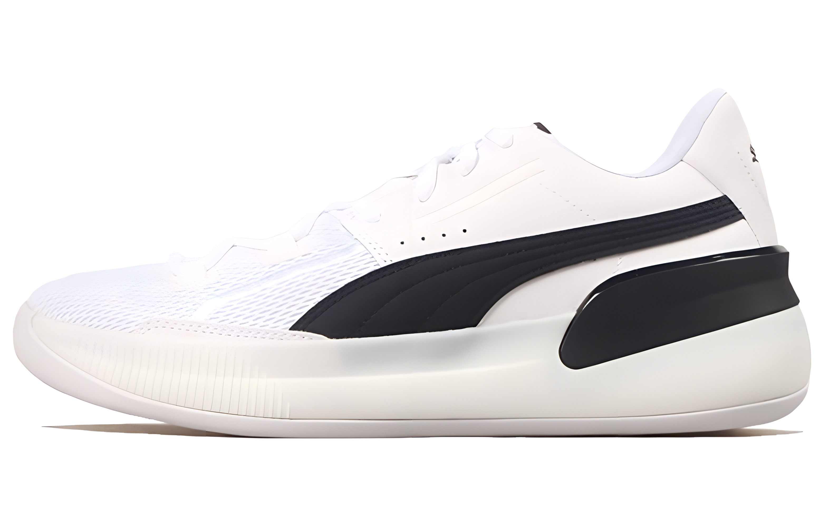 PUMA Clyde Hardwood Team Low Top Basketball Shoes Men's Pink Blue купить в интернет-магазине Yoocart с быстрой доставкой по России.