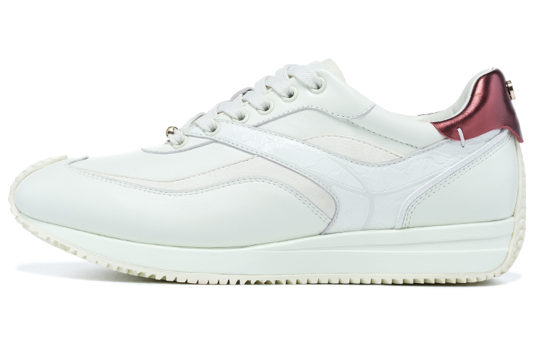 LI-NING 1990 Zhengrong Anti-Slip Wear-Resistant Low-Top Sports Casual Shoes Women's White Red