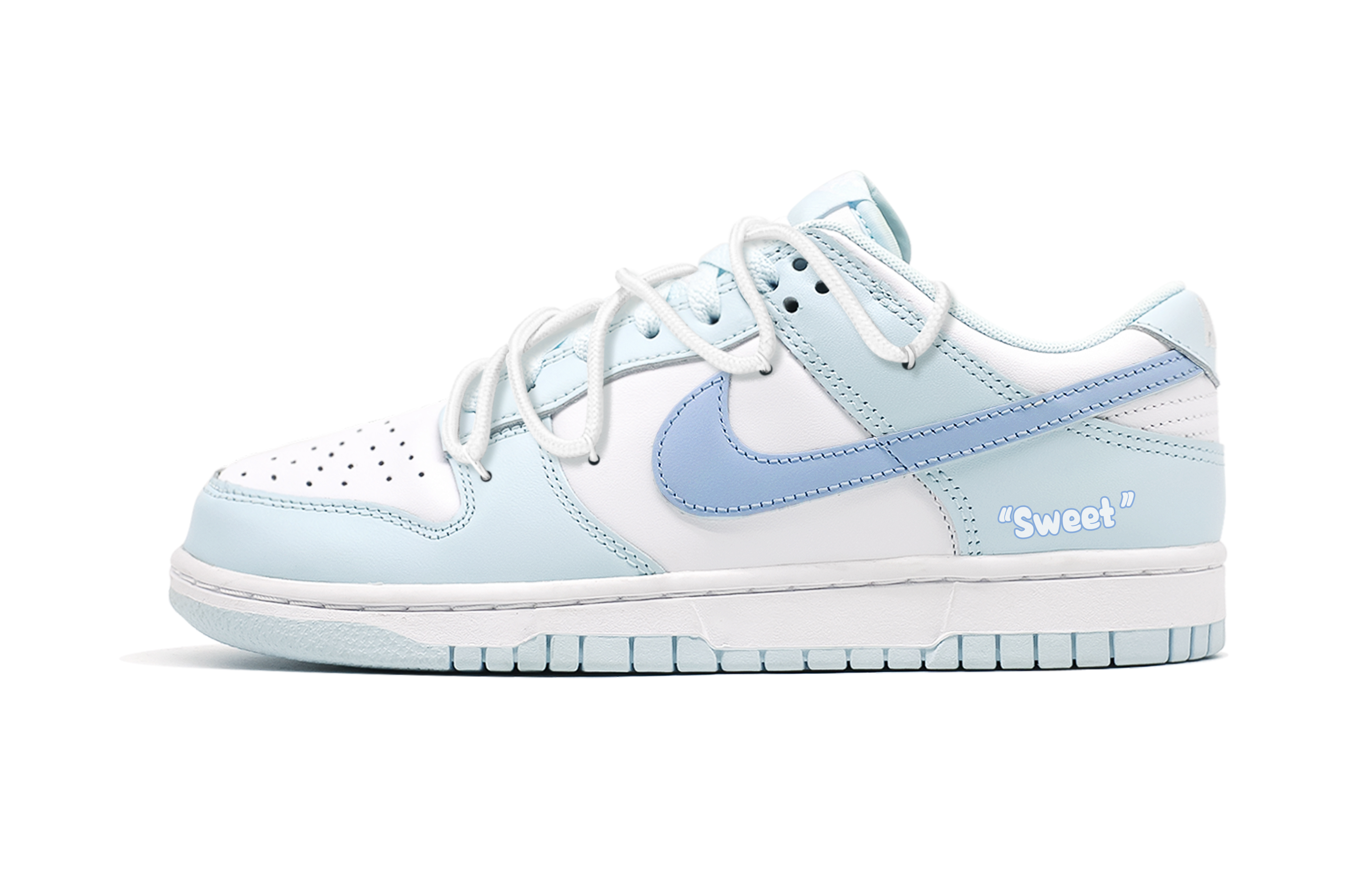 Nike Dunk 'Glacier Blue' Slip Resistant, Abrasion Resistant, Breathable Low top Skateboard Shoes Men's Blue White
