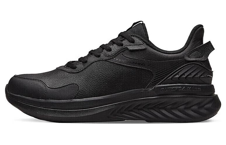361° Cushioning Water-Resistant Lightweight Rebound Low-Top Running Shoes Men's Black