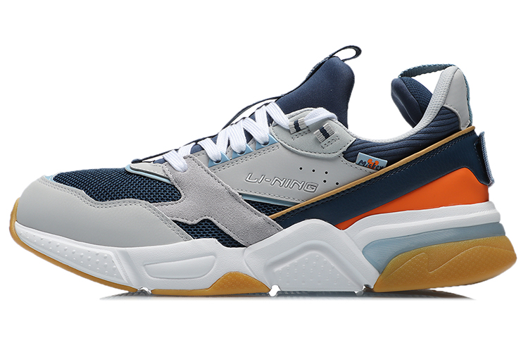 Disney x LiNing 001 Slip Resistant Abrasion Resistant Low top Running Shoes Unisex Gray Blue