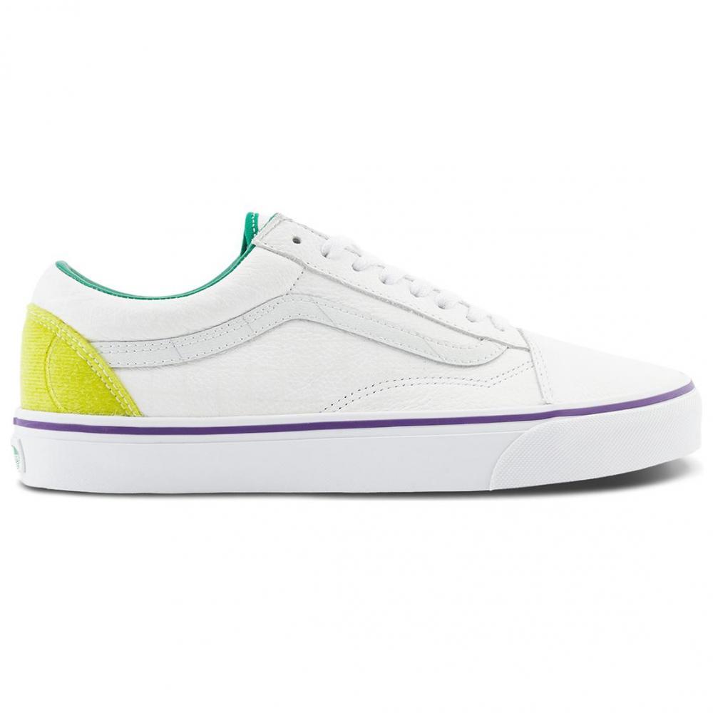 Vans Old Skool Anti-Slip Wear-Resistant Low-Top Skateboard Shoes Unisex White