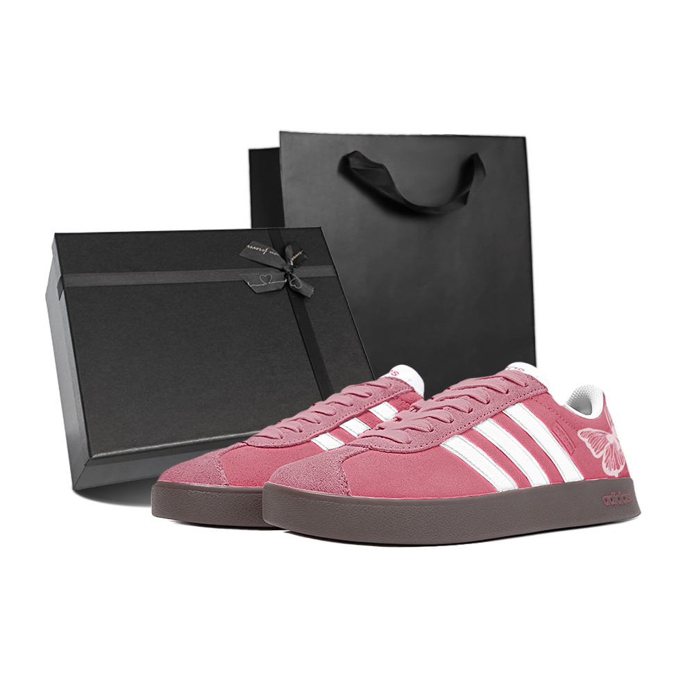Adidas Vl Court Natural Wings, Amber Abrasion Resistant Slip Resistant Low Top Skateboard Shoes Unisex White