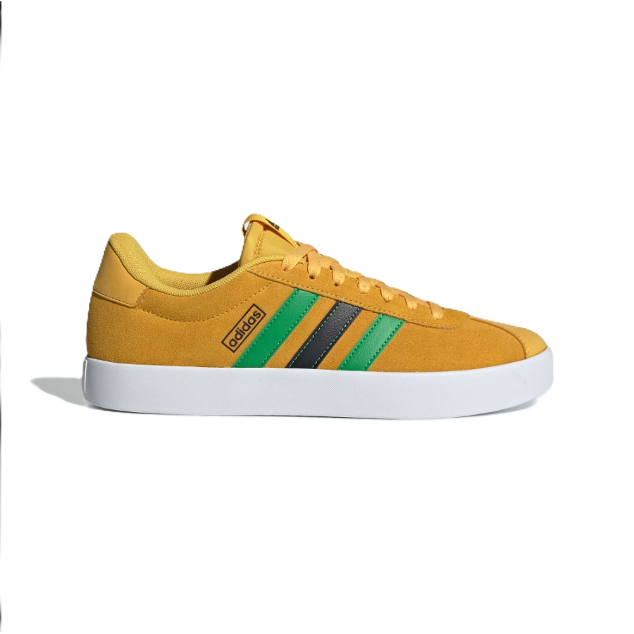 Adidas Coverage Anti-Slip And Wear-Resistant Low-Top Tennis Shoes Unisex Gold/Fresh Green/No. 1 Black