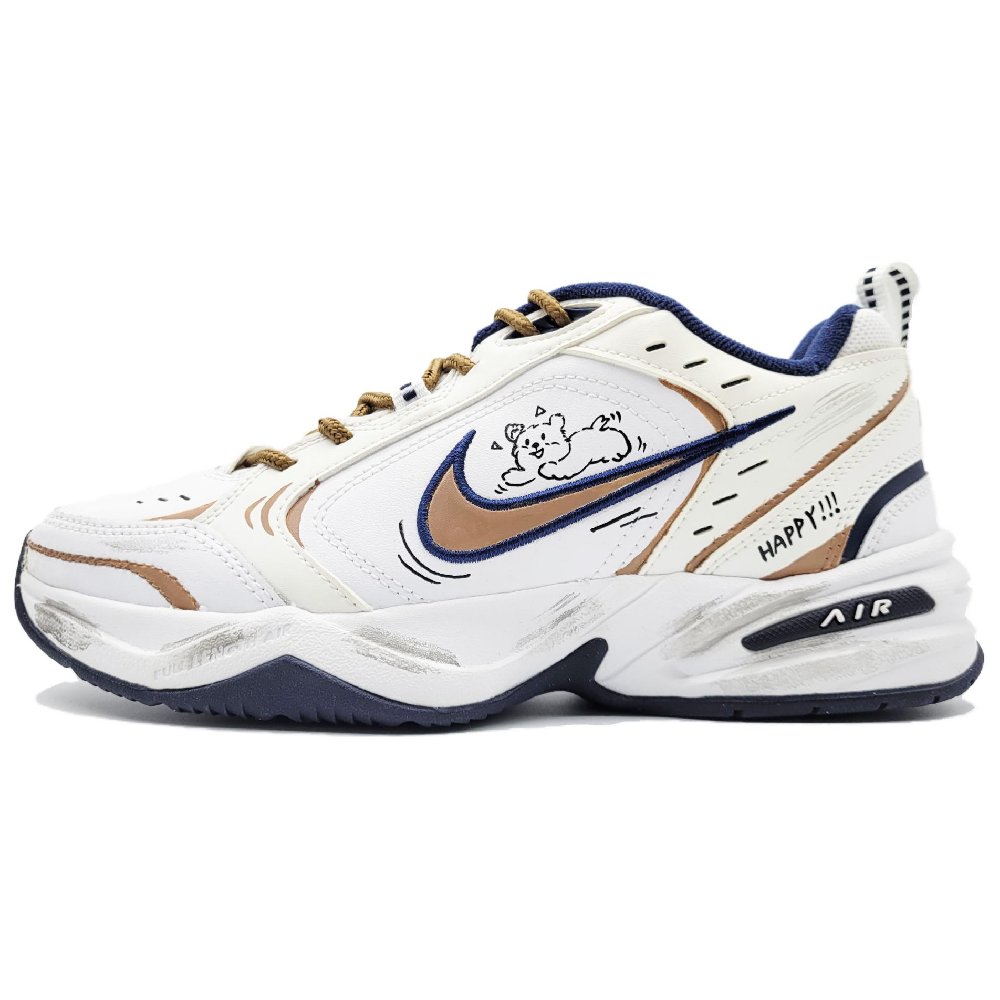 Nike Air Monarch 4 Chunky Sneakers Unisex Low-Top White/Brown