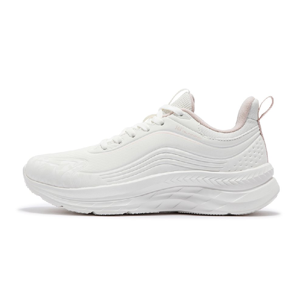 361° Cushioning Wear-Resistant Low-Top Casual Running Shoes Women's White