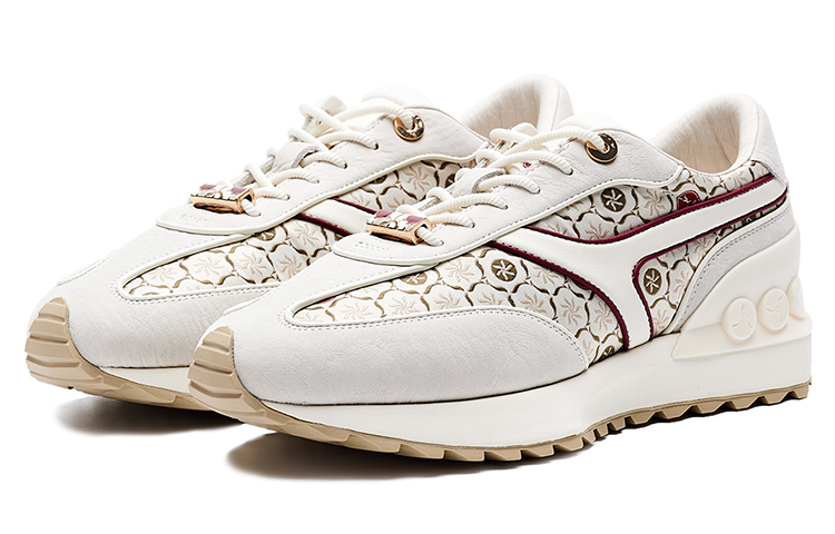 LI-NING 1990 Zhengrong Casual Shoes Women's Low-Top Ecru