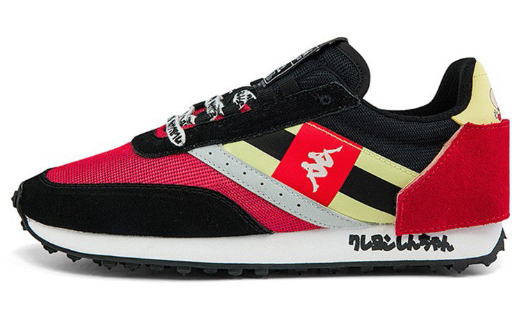 Crayon Shinchan x Kappa Cushioned Slip Resistant Abrasion Resistant Low Top Casual Shoes Unisex Tang Red
