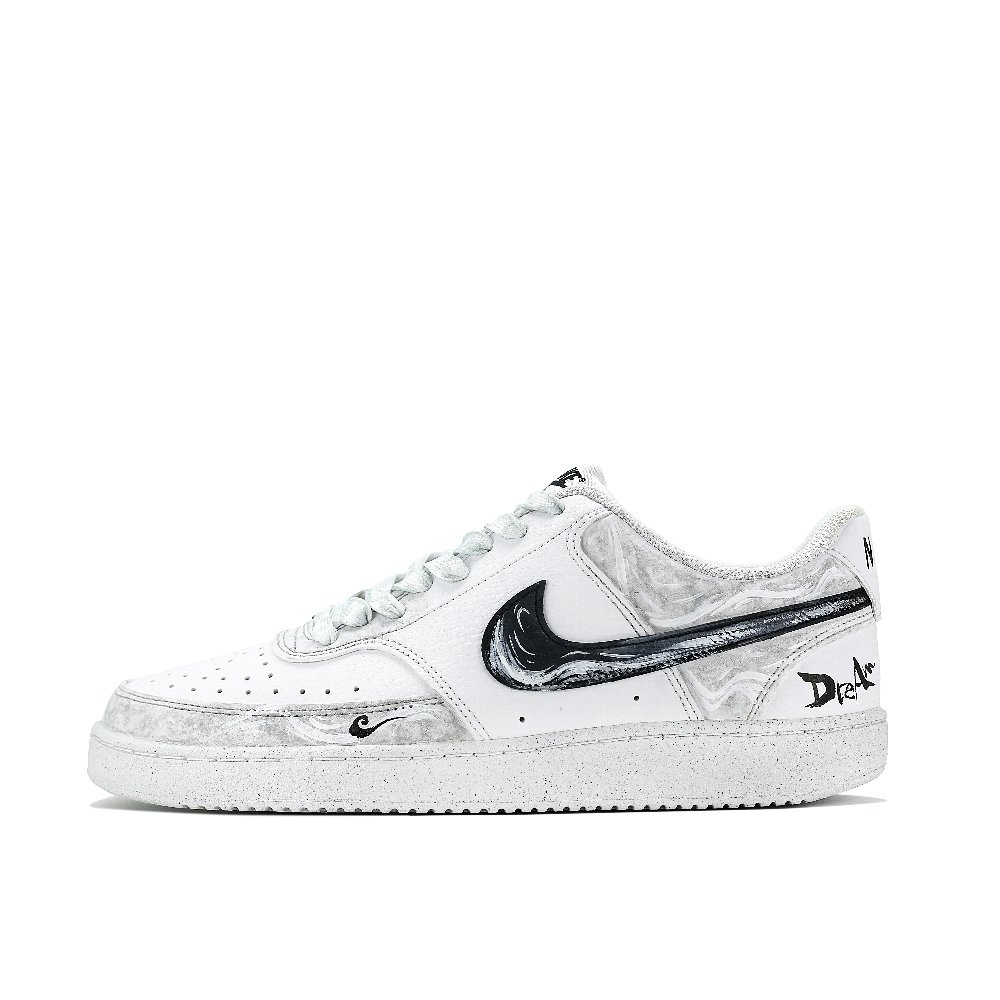 Nike Court Vision 1 Skateboard Shoes Men Low Top White