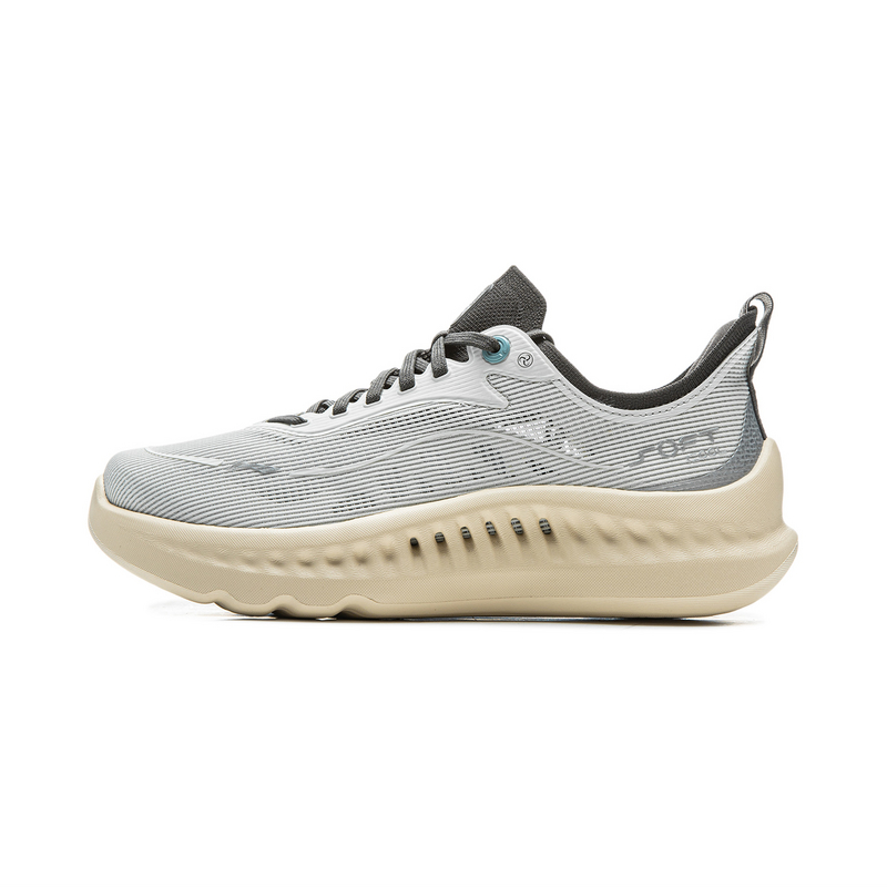 LiNing SOFT COOL 2 Cushioning And Breathable Low Top Casual Shoes Unisex Light Lime Obsidian Gray