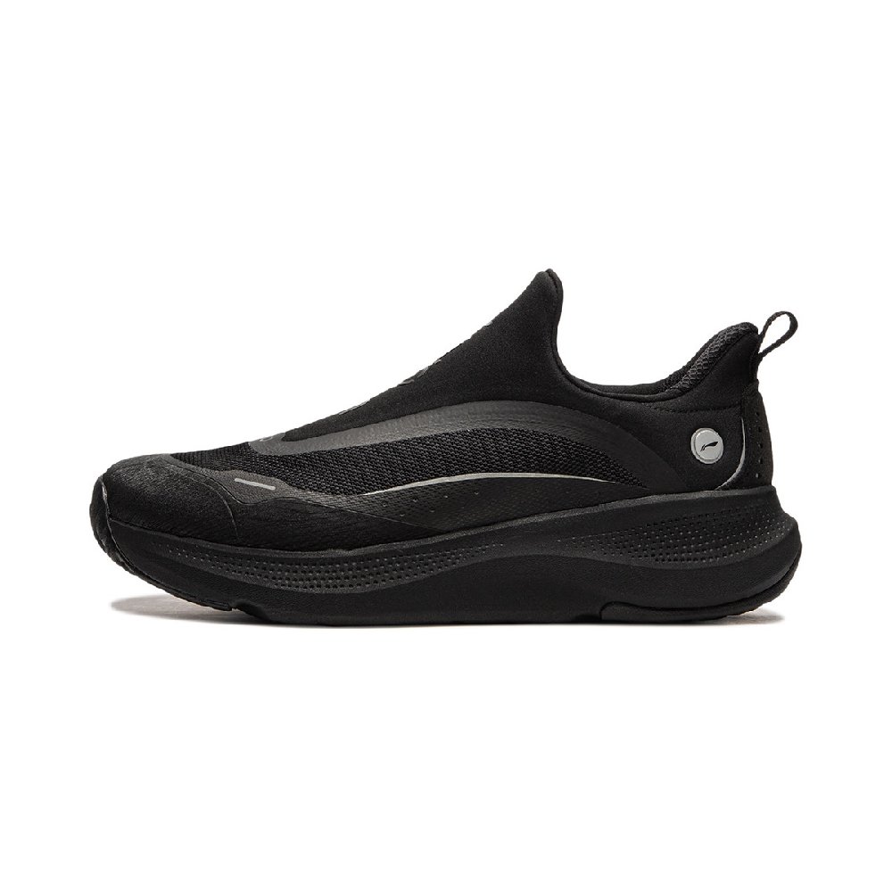 LiNing SOFT GO Shock Absorbers With Slip Resistant And Abrasion Resistant Properties Low Top Casual Shoes Men's Black