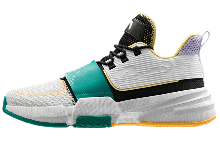 Dragon Ball Super x Anta Cushioning, Slip Resistant, And Abrasion Resistant Low Top Basketball Shoes Men's White Green