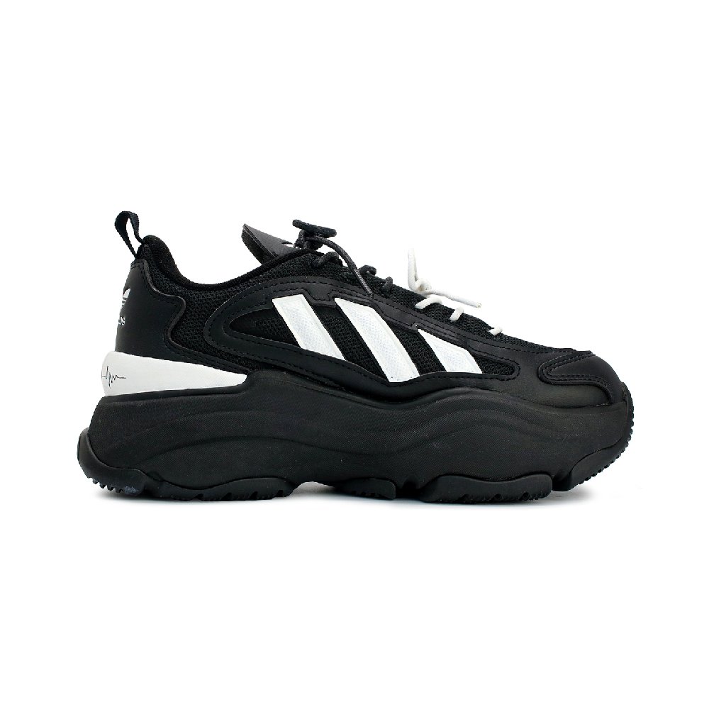 Adidas Originals OZGAIA Anti-Slip And Wear-Resistant Height Increasing Low-Top Casual Shoes Women's Black White