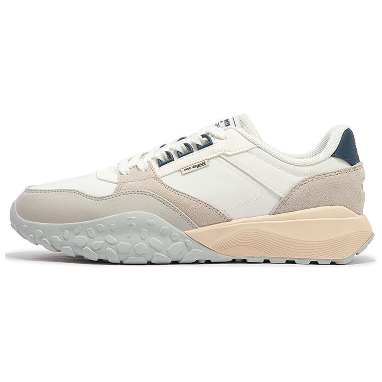 361° Slip-Resistant Breathable Low-Top Casual Shoes Men's White Gray