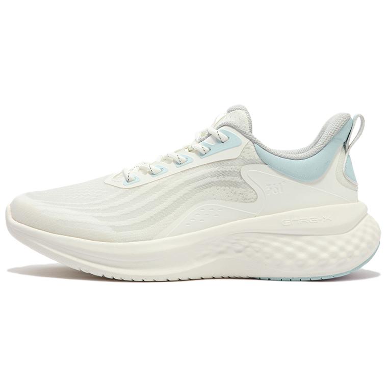 361° Cushioning Breathable Low-Top Running Shoes Women's White Green